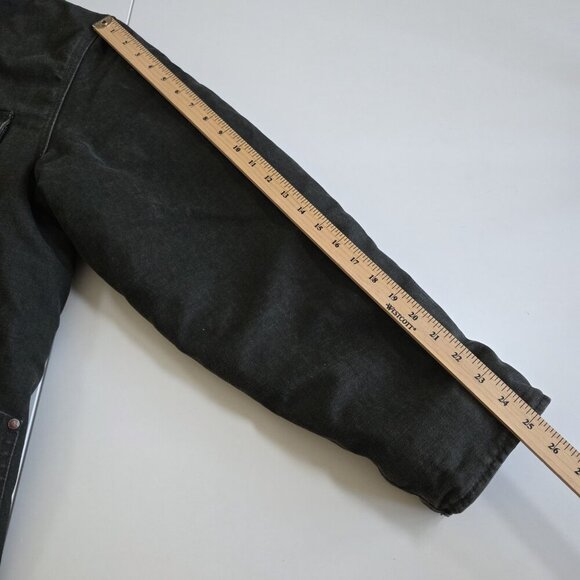 Tough Duck Washed Parka Mens 2XL Charcoal Gray Canvas Workwear Coat Quilt Lined - Picture 4 of 16